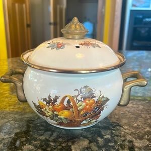 Lincoware Enamel Vented 3/4 Qt Casserole‎ Dish